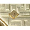 Fendi Medium Baguette Bag In Gold FF Metallic Leather