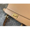 Fendi Peekaboo ISeeU Petite Bag In Beige Nappa Leather