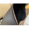 Fendi Fendigraphy Small Hobo Bag In Black Leather