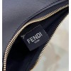 Fendi Fendigraphy Small Hobo Bag In Black Leather