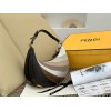 Fendi Fendigraphy Small Hobo Bag In Inlaying Leather
