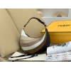 Fendi Fendigraphy Small Hobo Bag In Inlaying Leather