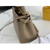 Fendi Peekaboo Mini Bag In Dove Grey Nappa Leather