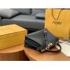 Fendi Peekaboo ISeeU Medium Bag In Black Calfskin
