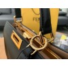 Fendi Peekaboo ISeeU Medium Bag In Black Calfskin