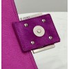 Fendi Baguette Chain Midi Bag In Fuchsia FF Fabric