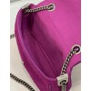 Fendi Baguette Chain Midi Bag In Fuchsia FF Fabric