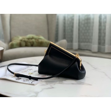 Fendi First Small Bag In Black Nappa Leather Fendi First Small Bag In Black Nappa Leather