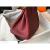 Hermes Birkin 35 Bag in Ruby Clemence Leather with GHW