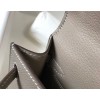 Hermes Kelly Mini II Sellier Bag In Gris Asphalt Epsom Leather