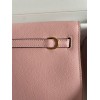 Hermes Kelly Danse II Handmade Bag In Rose Sakura Evercolor Calfskin
