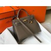 Hermes Kelly 32cm Sellier Bag in Taupe Epsom Calfskin GHW