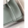 Hermes Garden Party 30 Handmade Bag in Vert Amande Clemence Leather