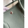 Hermes Garden Party 30 Handmade Bag in Vert Amande Clemence Leather