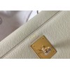Hermes Kelly 25cm Sellier Bag in Craie Epsom Calfskin GHW
