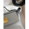 Hermes 24/24 Mini 21 Handmade Bag in Gris Meyer Evercolor Leather