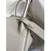 Hermes Lindy 26 Handmade Bag In Beton Clemence Leather