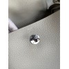 Hermes Lindy 26 Handmade Bag In Beton Clemence Leather