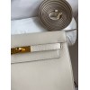 Hermes Kelly Danse II Handmade Bag In Craie Evercolor Calfskin