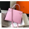 Hermes Kelly 25cm Sellier Bag in Mauve Sylvestre Epsom Calfskin GHW