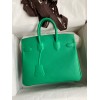 Hermes Shadow Birkin 25 Limited Edition Bag In Green Swift Calfskin