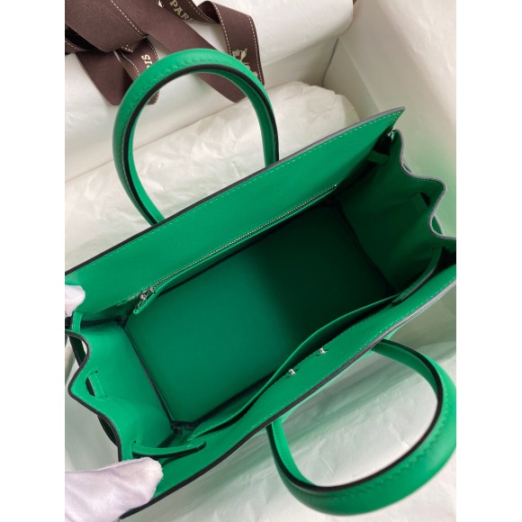 H**mes shadow birkin 25 limited edition bag in green swift calfskin