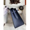 Hermes Kelly Sellier 28 Handmade Bag In Blue Iris Ostrich Leather