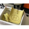 Hermes Evelyne III Mini Bag In Jaune Poussin Clemence Leather
