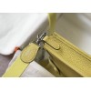 Hermes Evelyne III Mini Bag In Jaune Poussin Clemence Leather