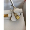 Hermes Kelly Sellier 28 Handmade Bag In Craie Epsom Calfskin