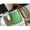 Hermes Evelyne III Mini Bag In Vert Criquet Clemence Leather