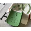 Hermes Evelyne III Mini Bag In Vert Criquet Clemence Leather