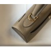 Hermes Kelly 28cm Sellier Bag in Gris Tourterelle Epsom Calfskin GHW