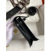 Hermes Kelly Danse II Handmade Bag In Black Evercolor Calfskin