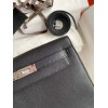 Hermes Kelly Danse II Handmade Bag In Black Evercolor Calfskin