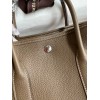 Hermes Garden Party 30 Handmade Bag in Taupe Clemence Leather