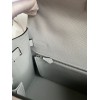 Hermes Kelly Sellier 28 Handmade Bag In Gris Mouette Epsom Calfskin