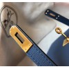 Hermes Kelly Mini II Sellier Bag In Blue Agate Epsom Leather