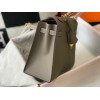 Hermes Kelly 25cm Sellier Bag in Gris Asphalt Epsom Calfskin GHW