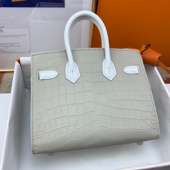 H**mes snow sac faubourg birkin 20 sellier limited edition bag