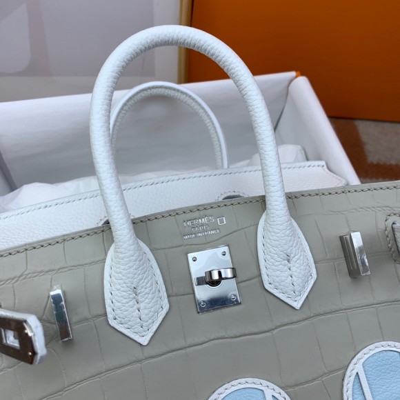 H**mes snow sac faubourg birkin 20 sellier limited edition bag