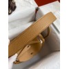Hermes Lindy 26 Handmade Bag In Biscuit Clemence Leather