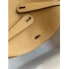 Hermes Lindy 26 Handmade Bag In Biscuit Clemence Leather