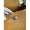 Hermes Lindy 26 Handmade Bag In Biscuit Clemence Leather