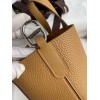Hermes In The Loop 18 Handmade Bag in Biscuit Clemence Leather