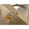 Hermes Kelly 28cm Retourne Bag in Trench Clemence Leather GHW