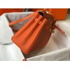 Hermes Kelly 32cm Retourne Bag in Orange Clemence Leather GHW