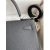Hermes Kelly Sellier 28 Handmade Bag In Black Epsom Calfskin