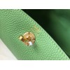 Hermes Lindy Mini Bag In Vert Criquet Clemence Leather GHW