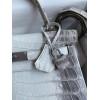 Hermes Kelly Retourne 28 Handmade Bag In Himalaya Crocodile Niloticus Skin